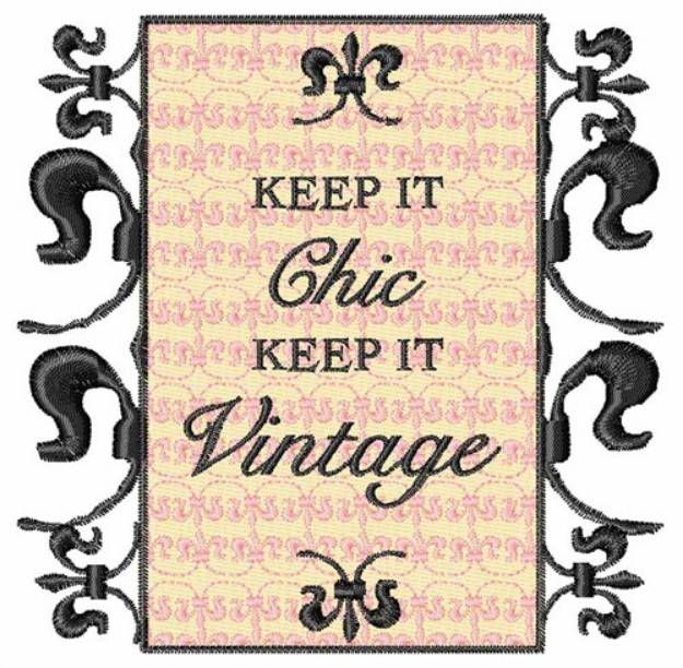 Picture of Chic Vintage Machine Embroidery Design