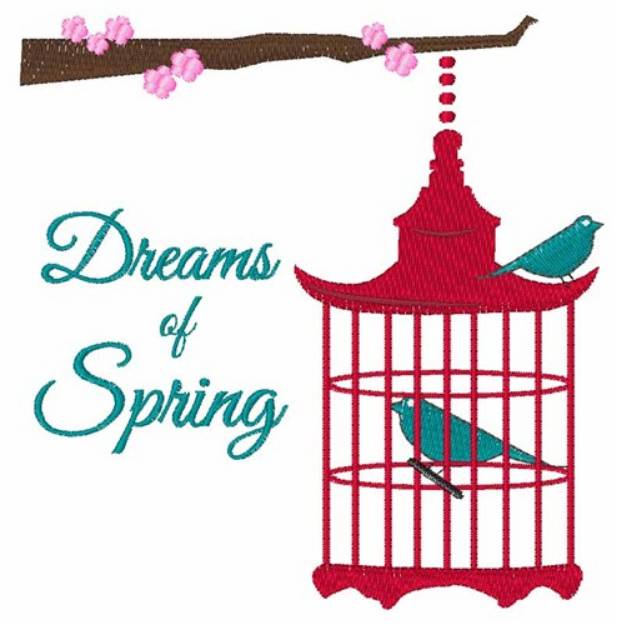 Picture of Dreams of Spring Machine Embroidery Design