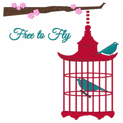 Free to Fly Machine Embroidery Design