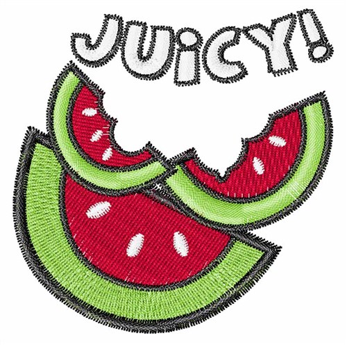 Juicy Watermelon Machine Embroidery Design