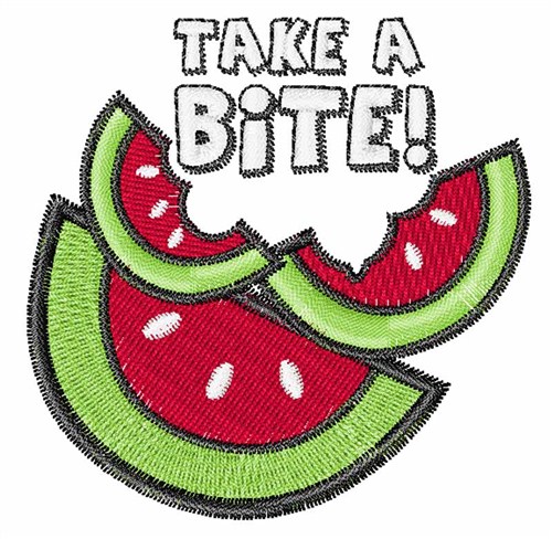 Take a Bite Machine Embroidery Design