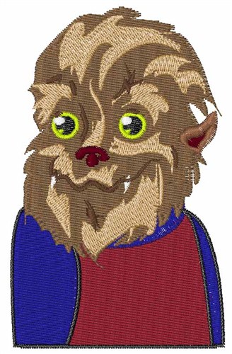Werewolf Man Machine Embroidery Design