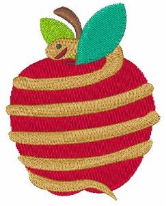 Picture of Snake Apple Machine Embroidery Design