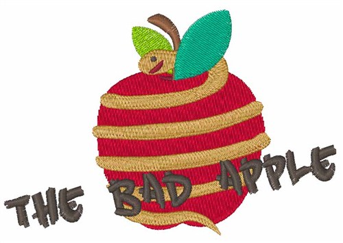 Bad Apple Machine Embroidery Design