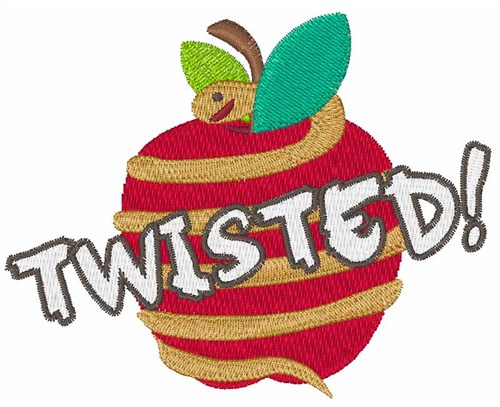 Twisted Apple Machine Embroidery Design