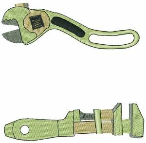 Picture of Wrench Tools Machine Embroidery Design
