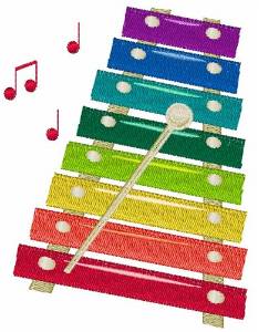 Picture of Xylophone Music Machine Embroidery Design