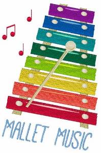 Picture of Mallet Music Machine Embroidery Design