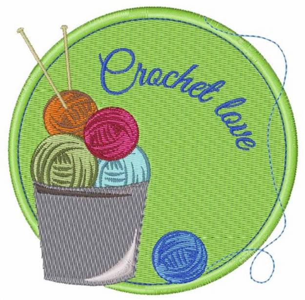 Picture of Crochet Love Machine Embroidery Design