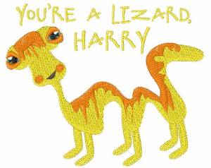 Picture of Harry Lizard Machine Embroidery Design