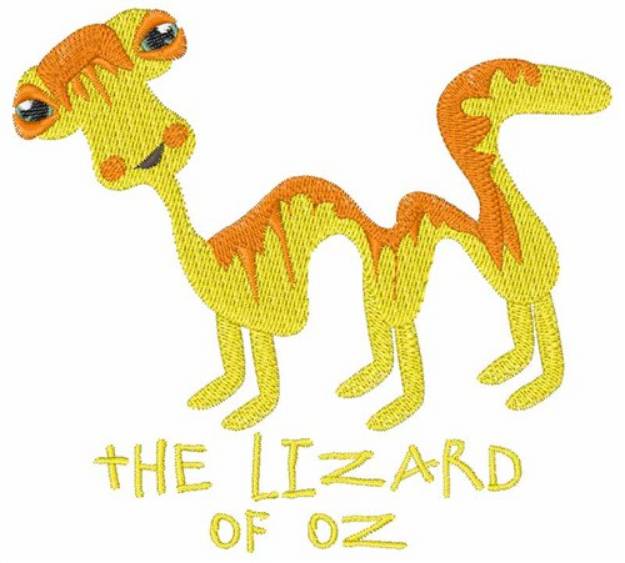 Picture of Lizard of Oz Machine Embroidery Design