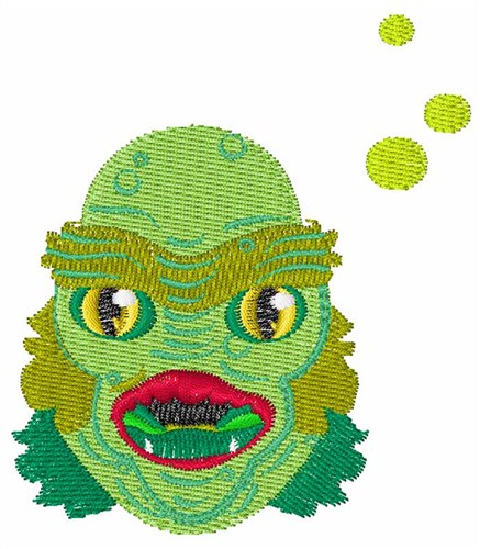Alien Monster Machine Embroidery Design