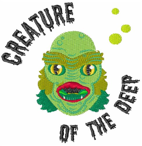 Creature of the Deep Machine Embroidery Design