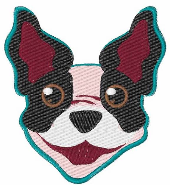 Picture of Terrier Head Machine Embroidery Design