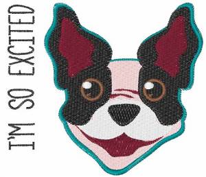 Picture of Excited Puppy Machine Embroidery Design