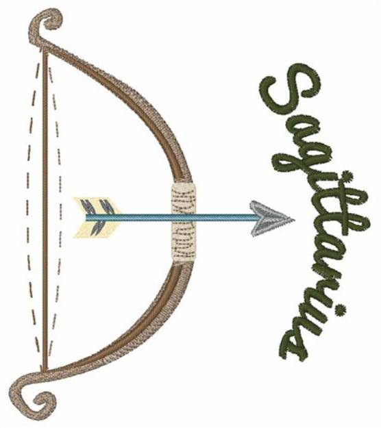 Picture of Sagittarius Astrology Machine Embroidery Design