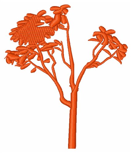 Tree Plant Machine Embroidery Design