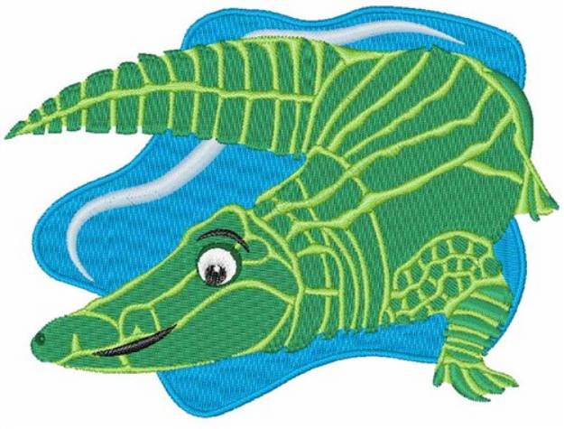 Picture of Alligator Swamp Machine Embroidery Design