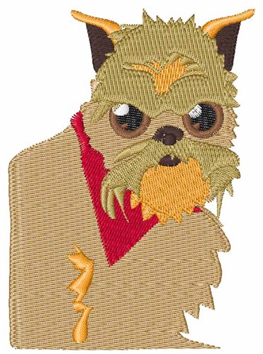 Grumpy Dog Machine Embroidery Design
