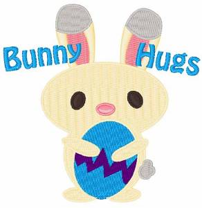 Picture of Bunny Hugs Machine Embroidery Design