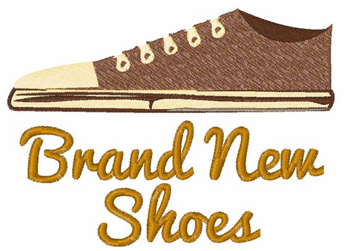 Brand New Shoes Machine Embroidery Design