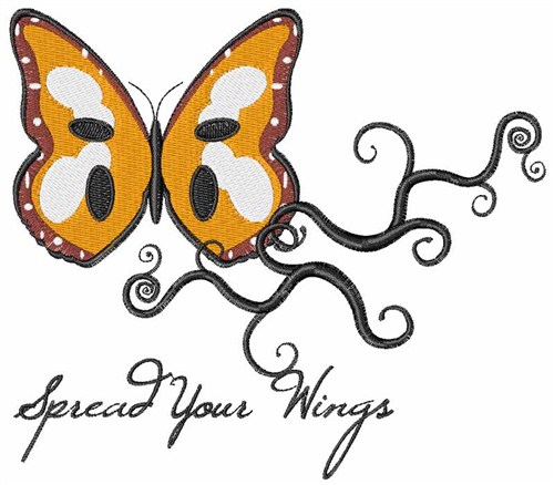 Spread Your Wings Machine Embroidery Design