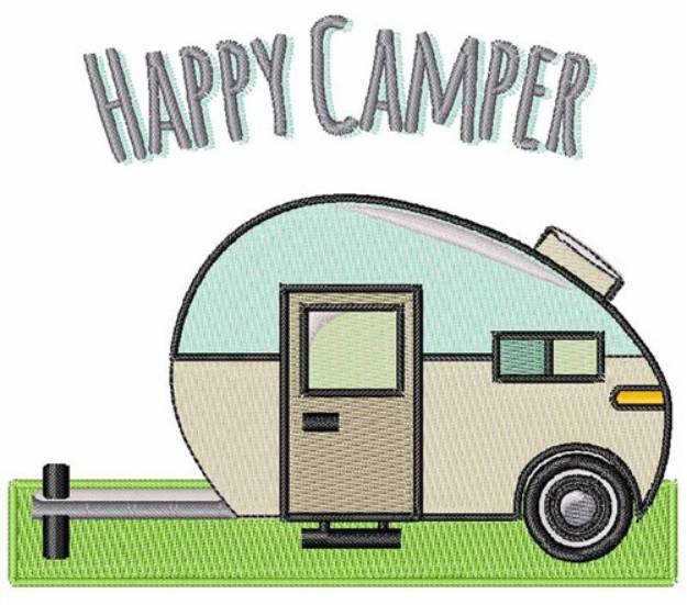 Picture of Happy Camper Machine Embroidery Design