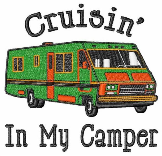 Picture of Camper Cruisin Machine Embroidery Design