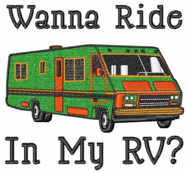 Picture of Wanna Ride Machine Embroidery Design