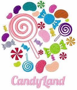 Picture of Candy Land Machine Embroidery Design