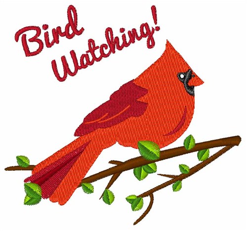 Bird Watching Machine Embroidery Design
