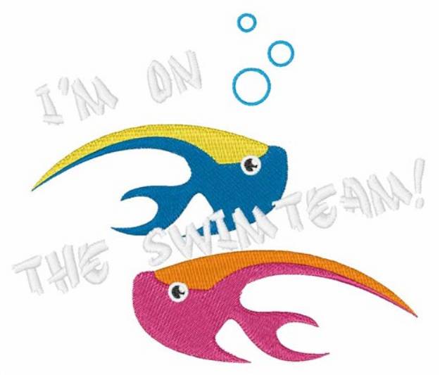 Picture of Swimteam Fish Machine Embroidery Design