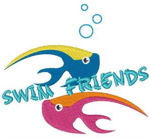 Picture of Swim Friends Machine Embroidery Design