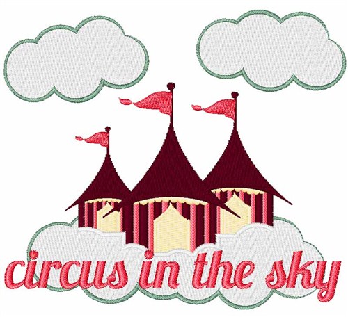 Circus in the Sky Machine Embroidery Design