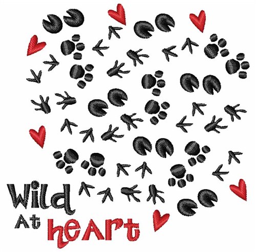 Wild at Heart Machine Embroidery Design
