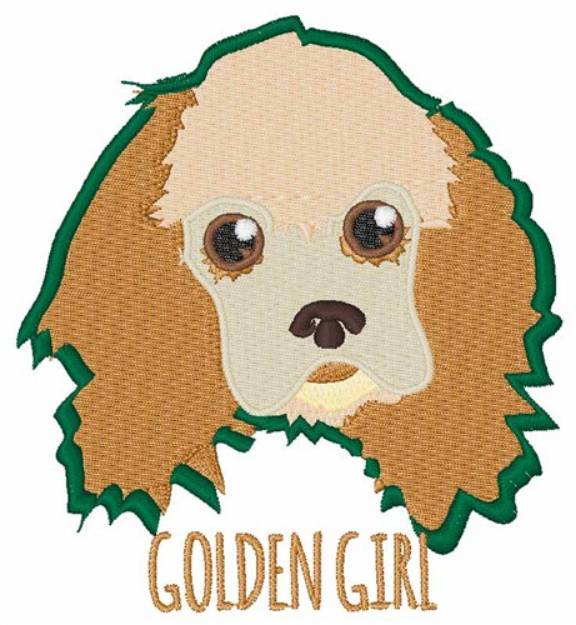 Picture of Golden Girl Machine Embroidery Design