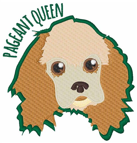 Pageant Queen Machine Embroidery Design