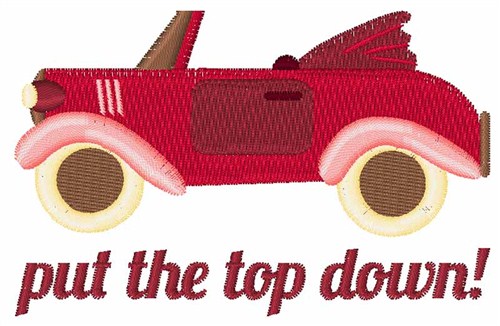 Top Down Machine Embroidery Design