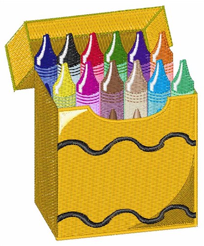 Crayon Box Machine Embroidery Design