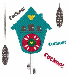 Picture of Cuckoo Clock Machine Embroidery Design