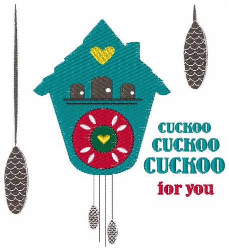 Cuckoo For You Machine Embroidery Design