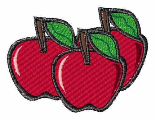 Apples Machine Embroidery Design