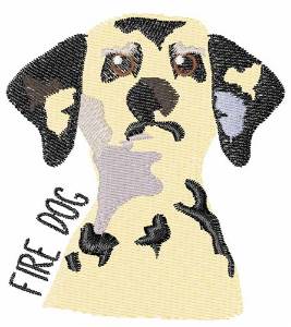 Picture of Fire Dog Machine Embroidery Design