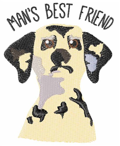 Mans Best Friend Machine Embroidery Design