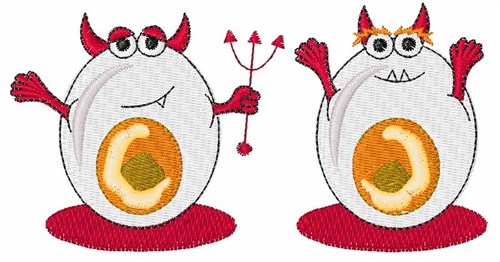 Egg Devils Machine Embroidery Design