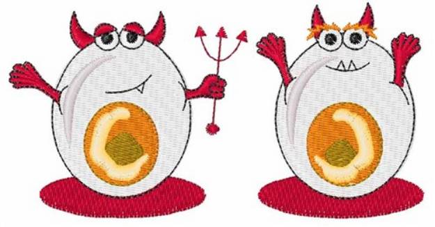 Picture of Egg Devils Machine Embroidery Design
