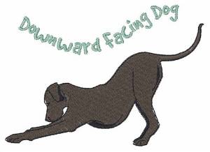Picture of Downward Dog Machine Embroidery Design