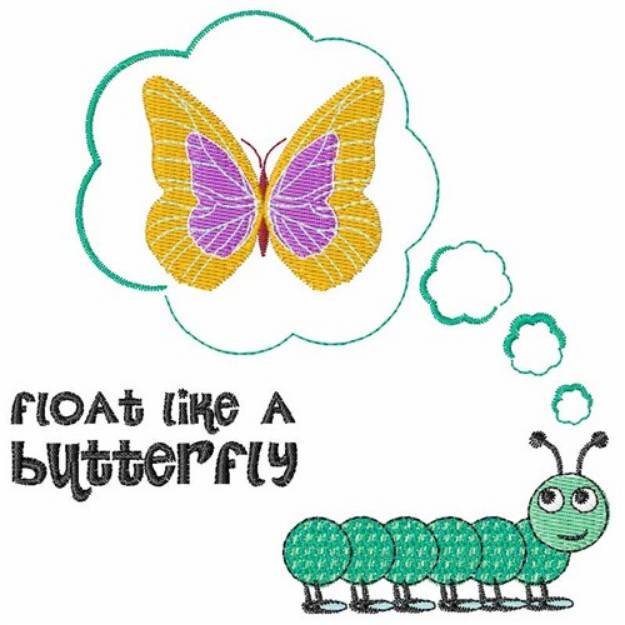 Picture of Butterfly Float Machine Embroidery Design