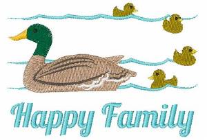 Picture of Happy Family Machine Embroidery Design