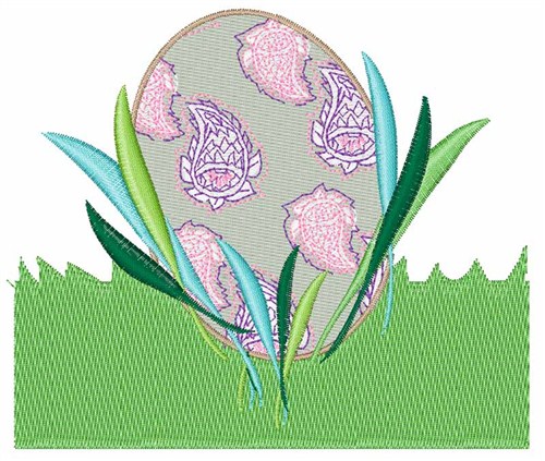 Paisley Egg Machine Embroidery Design
